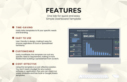 Simple Dashboard Template - LumavoraSimple Dashboard Template