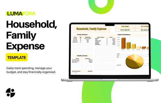 Household, Family Expense Template