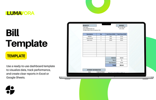 Bill Template - LumavoraBill Template