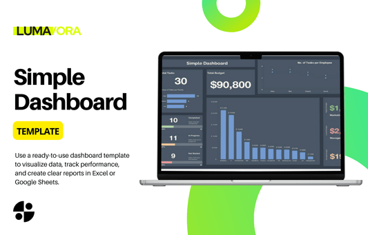 Simple Dashboard Template - LumavoraSimple Dashboard Template